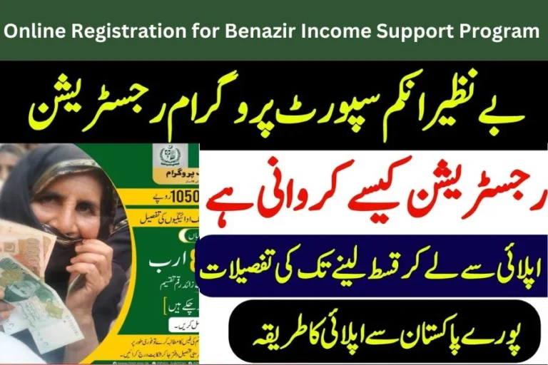 Explore the ways of Online Registration for Benazir Income Support Programme in 2024 via 8171 Web portal