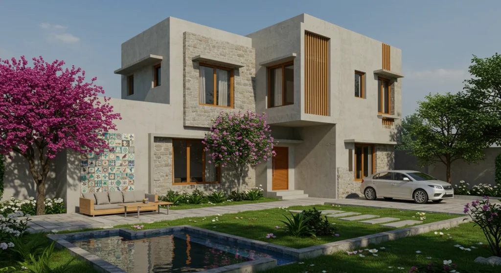 Beautifully designed house for AZAG Program scheme